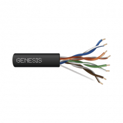 Bobina de Cable de 305 Metros UTP Cat6 RISER / Color Negro / UL, CMR S
