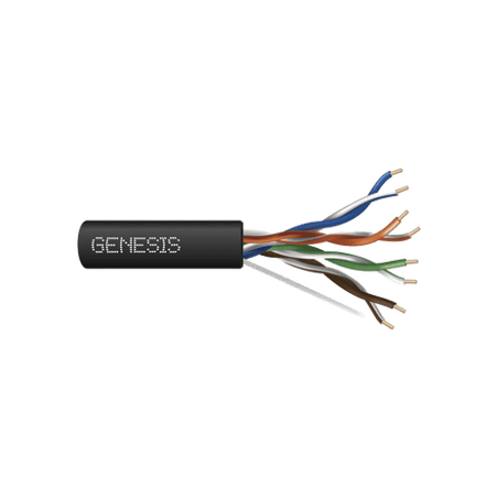 Bobina de Cable de 305 Metros UTP Cat6 RISER / Color Negro / UL, CMR S