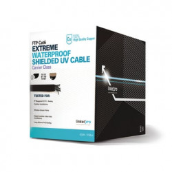 Bobina de 152.5 metros Cat6 CALIBRE 23 Exterior Blindado tipo FTP Para