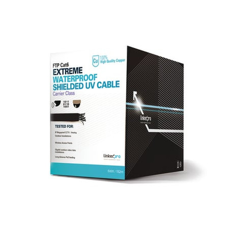 Bobina de 152.5 metros Cat6 CALIBRE 23 Exterior Blindado tipo FTP Para