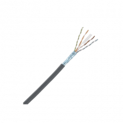 Bobina de Cable Blindado F/UTP de 4 Pares, Cat6A, Soporte de Aplicacio