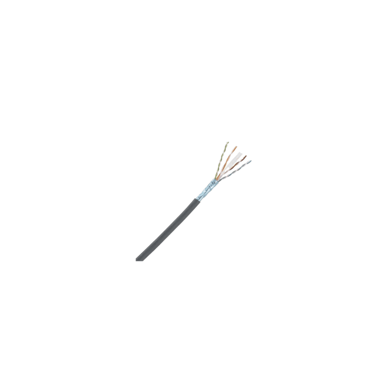 Bobina de Cable Blindado F/UTP de 4 Pares, Cat6A, Soporte de Aplicacio