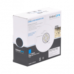 Bobina de cable de 100m, Cat5e, 24 AWG, color Gris, UL, para aplicacio