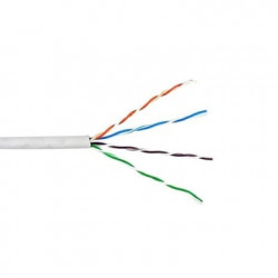Bobina de Cable de 305 Metros UTP Cat6 Riser / Color Blanco / UL, CMR,