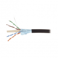 Bobina de Cable Blindado F/UTP de 4 Pares, Para Exterior con Gel, Cat6