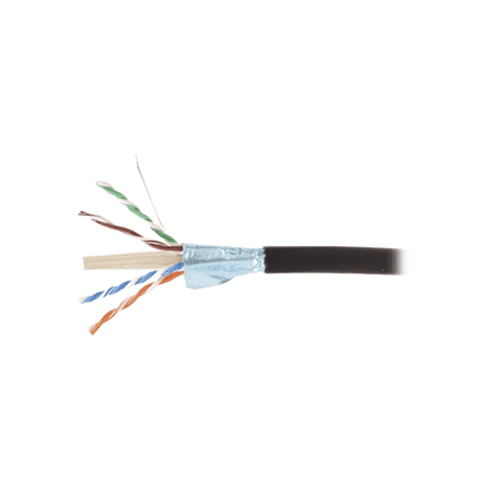 Bobina de Cable Blindado F/UTP de 4 Pares, Para Exterior con Gel, Cat6