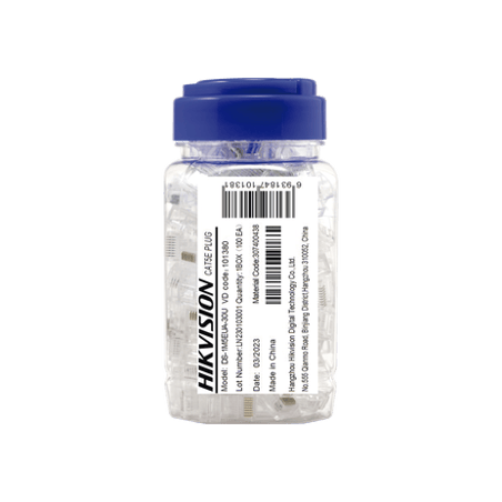 Bote con 100 Piezas de Plug Modular RJ45 / Cat 5e / Chapado en Oro a 3