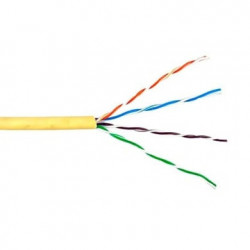 Bobina de Cable de 305 Metros UTP Cat6 Riser / Color Amarillo / UL, CM
