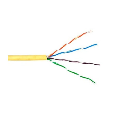 Bobina de Cable de 305 Metros UTP Cat6 Riser / Color Amarillo / UL, CM