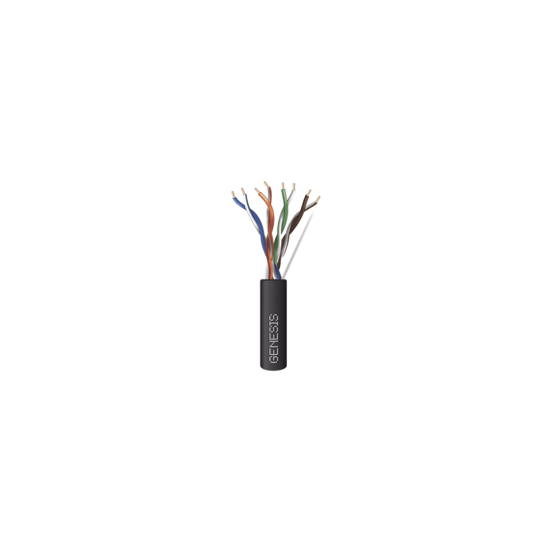 Bobina de Cable de 305 metros / UTP Cat6 PLENUM / Color Negro / UL, CM