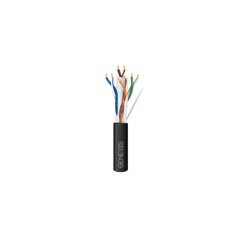 Bobina de cable de 305 Metros Cat6 CALIBRE 24 Exterior para CLIMAS EXT