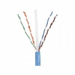 Bobina de Cable UTP 305 m. de Cobre, PanNet, Azul, Categoría 5e (24 AW