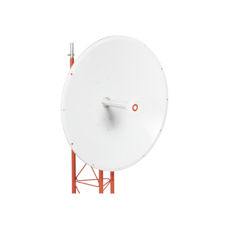 Antena direccional de 3ft, 4.9 a 6.5 GHz, Ganancia 34 dBi, Conectores