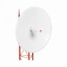 Antena direccional de 3ft, 4.9 a 6.5 GHz, Ganancia 34 dBi, Conectores