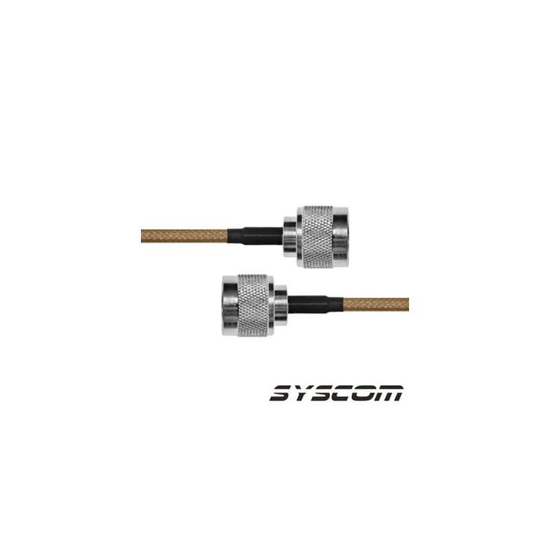 Jumper de cable coaxial de 60 cm, con Conectores N Macho ambos extremo