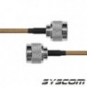 Jumper de cable coaxial de 60 cm, con Conectores N Macho ambos extremo