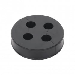 Inserto de Caucho de 4 Con Cuatro Orificios para Cable de 3/8 in