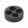 Inserto de Caucho de 4 Con Cuatro Orificios para Cable de 7/8 in