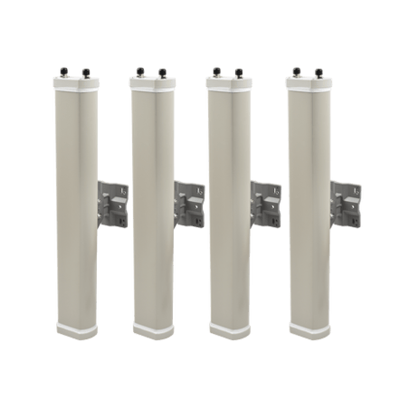 Kit de Antenas Sectoriales, 2.4 GHz, 14 dBi, 2 N-Hembra, 70°, polarida
