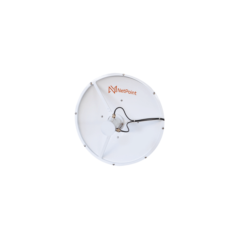 Antena blindada de alto rendimiento de 2 ft, 3.3-3.9 GHz, Ganancia 26
