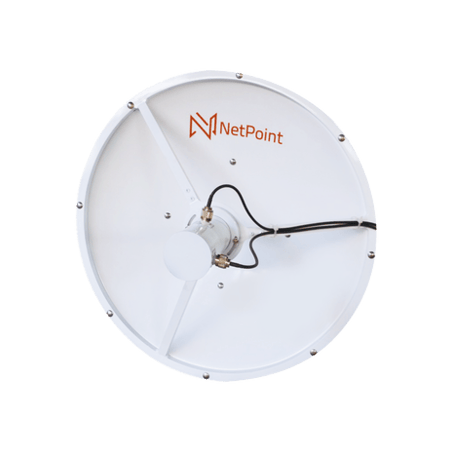 Antena blindada de alto rendimiento de 2 ft, 3.3-3.9 GHz, Ganancia 26