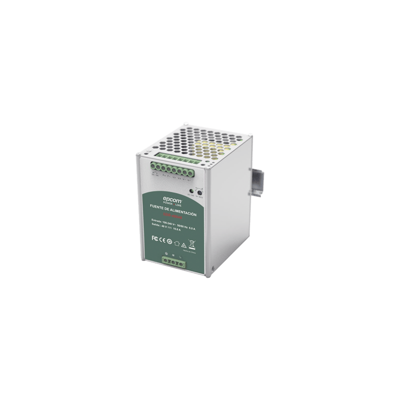 Fuente de Poder Industrial 48 Vcc  10A / 480W / Función relay Vcc  / F