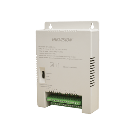 Fuente de Poder Regulada 12 Vcc / 13.5 Vcc / 15 Vcc para 16 Cámaras /