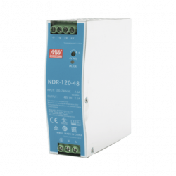 Fuente de poder industrial de 120 W, salida 48 Vcc, entrada 90264 VCA,