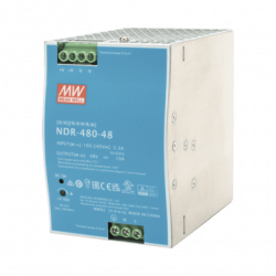 Fuente de Poder Industrial de 480W, salida 48 Vcc, para montaje en rie