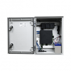 KIT de Gabinete de Poliéster (300 x 400 x 200 mm)  Controlador de Carg