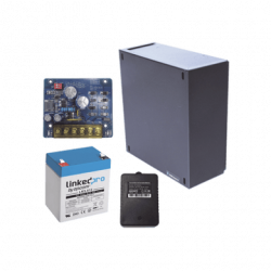 Kit con fuente PLB2 con salida de 12 Vcc a 2.5 Amper, incluye transfor