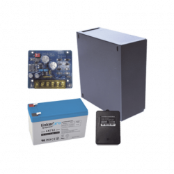Kit con fuente PLB2 con salida de 12 Vcc a 2.5 Amper, incluye transfor