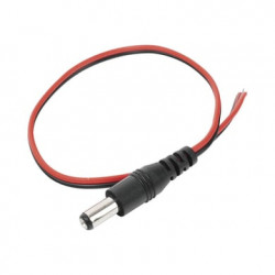Cable con CONECTOR MACHO (Pigtail) / Alimentación para Vcc con Puntas