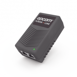 Adaptador de pared / Inyector PoE / 24 Vcc / 1 A / Controlado por chip