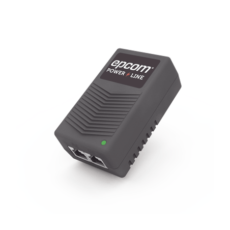Adaptador de pared / Inyector PoE / 24 Vcc / 1 A / Controlado por chip