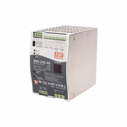 Fuente de Poder Industrial de 240W con Cargador de Baterías, salida 48
