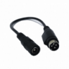 Adaptador Universal DC Hembra a Minidin 4 Pines Macho / Recomendado pa