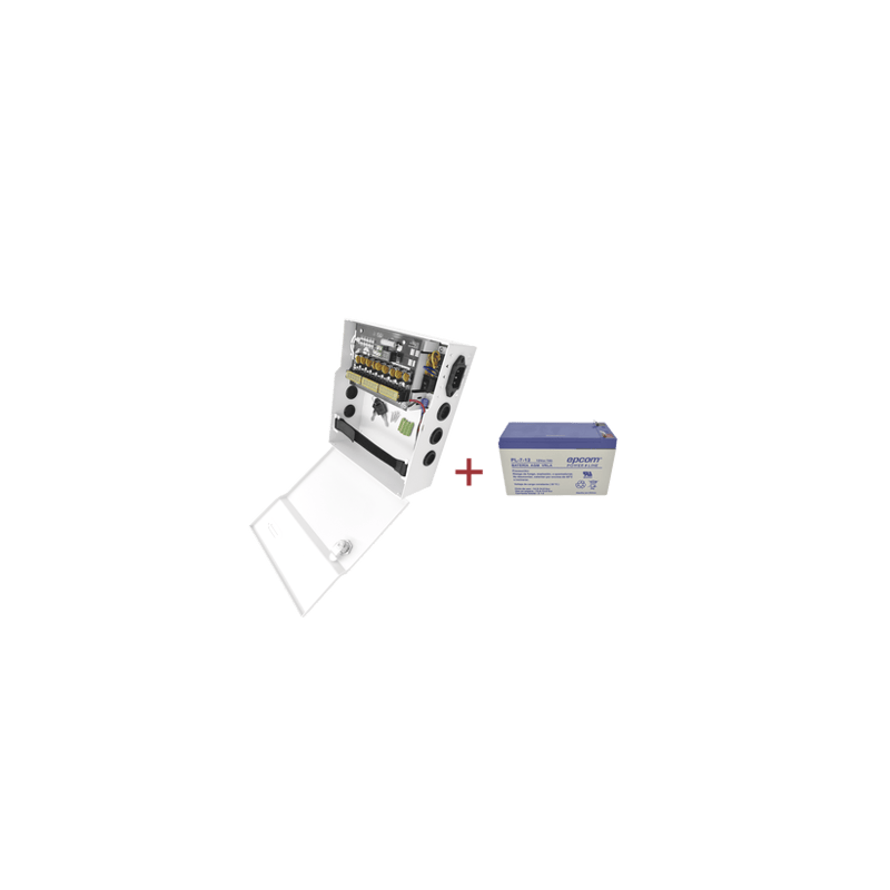 Kit / Fuente PLK12DC8ABK  Batería incluída PL712