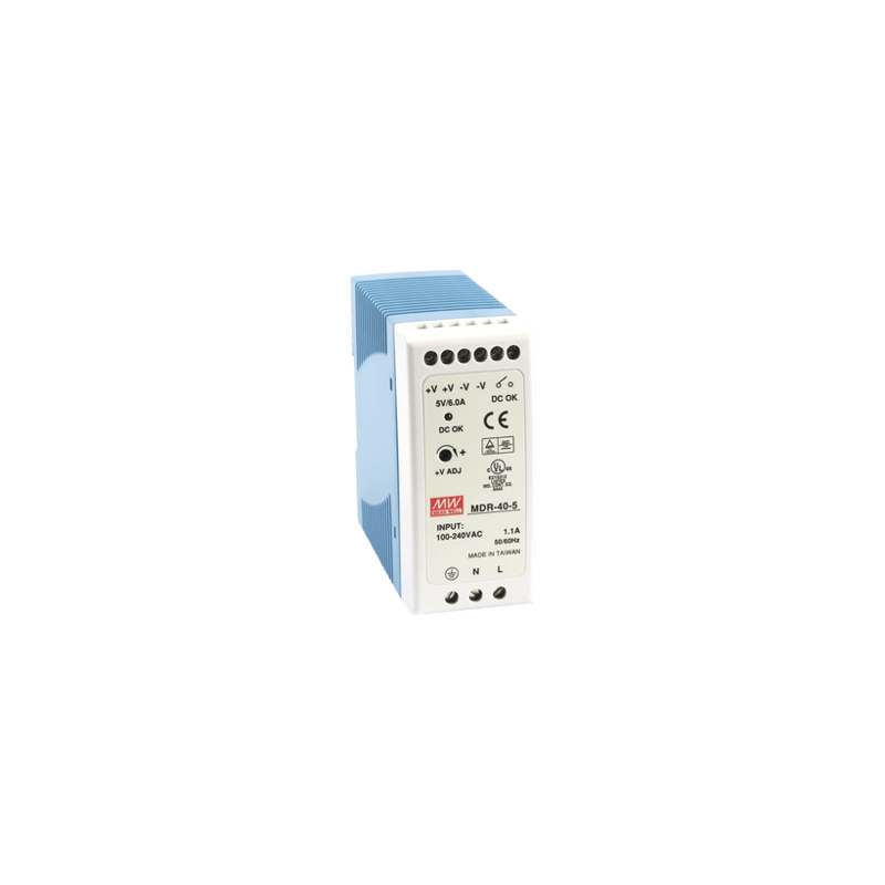 Fuente de poder Industrial Riel Din 5Vcc, 40W