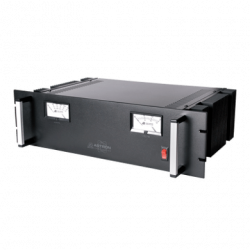 Fuente de poder 13.8Vcc, 50A, lineal regulada con circuito cargador de