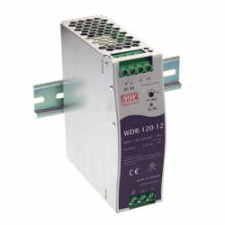 Fuente de Poder Industrial de 120W, salida 24 Vcc, para montaje en Rie