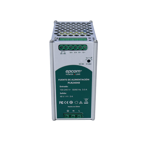 FUENTE DE ALIMENTACION 48 VCC / DIN RIEL /  5 AMPERES / 240 W