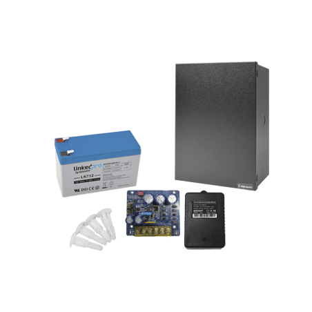 Kit con fuente PLB3 con salida de 12 Vcc a 4 Amper, incluye transforma
