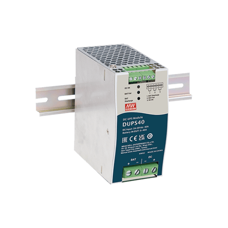 UPS PARA CD / 24VCD 40A / RIEL DIN / PARA BATERÍAS DE 4 A 135 AH