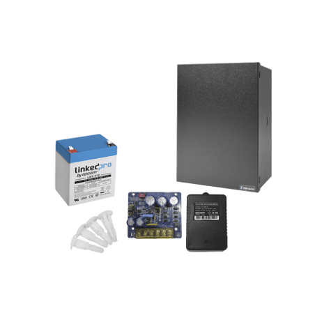 Kit con fuente PLB3 con salida de 12 Vcc a 4 Amper, incluye transforma