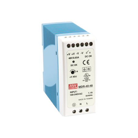 Fuente de poder Industrial Riel Din 48Vcc, 40W