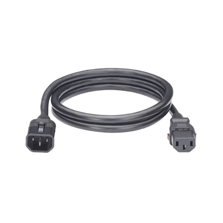 Cable de Alimentación Eléctrica Con Bloqueo de Seguridad, de IEC C14 a