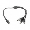 Cable con Conector Jack Hembra de 3.5 mm con 4 Salidas de Jack Macho (