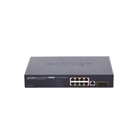 Switch Administrable Capa 2 de 8 Puertos PoE 802.3af/at Gigabit 140 W