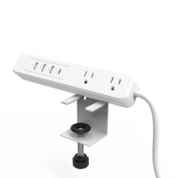 Multicontacto con Montaje para Escritorio / Carga Rápida para 65 W / 3